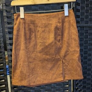 SHEIN Copper Mini Skirt